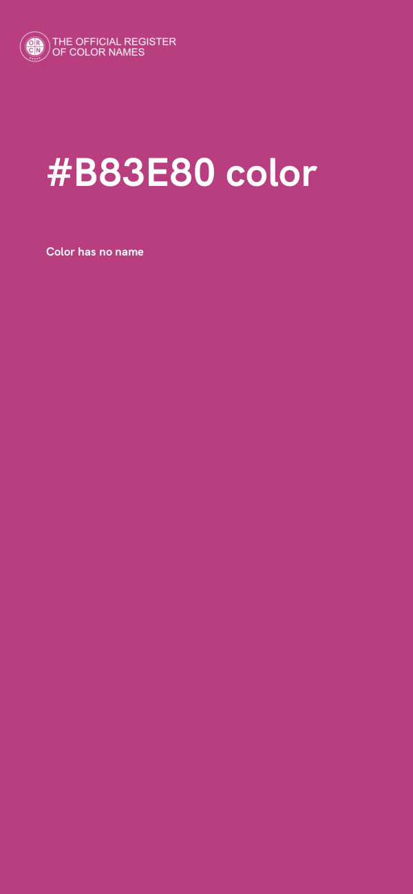 #B83E80 color image