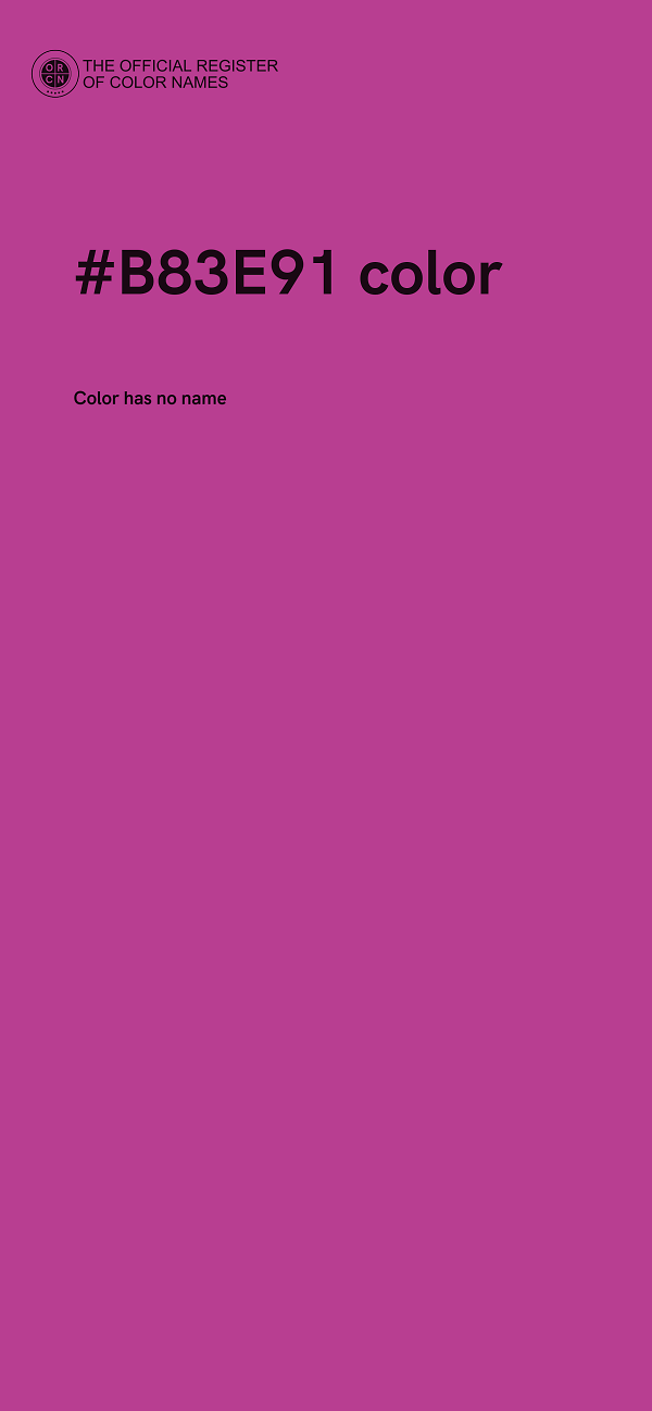 #B83E91 color image