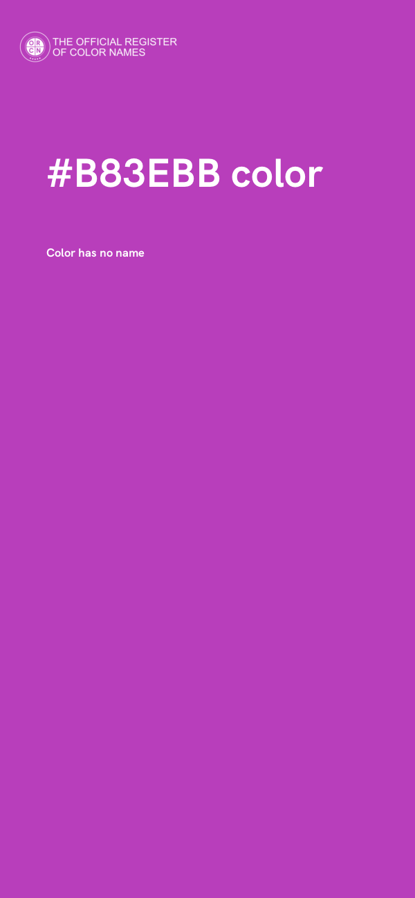 #B83EBB color image