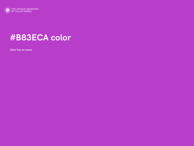 #B83ECA color image