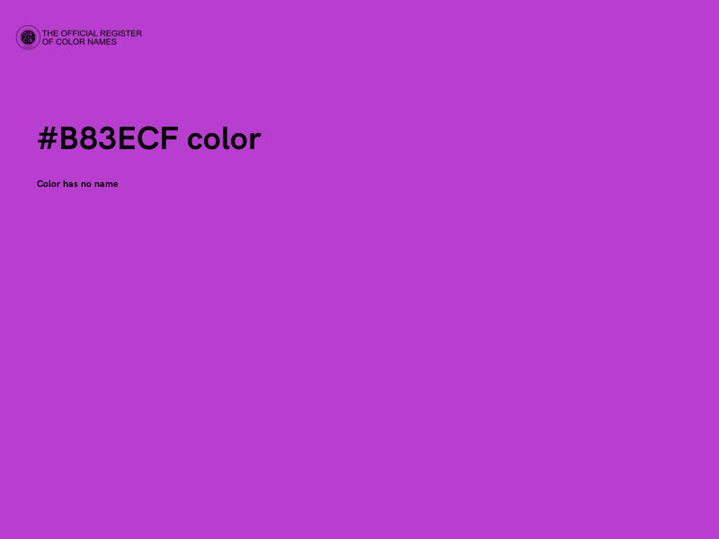 #B83ECF color image