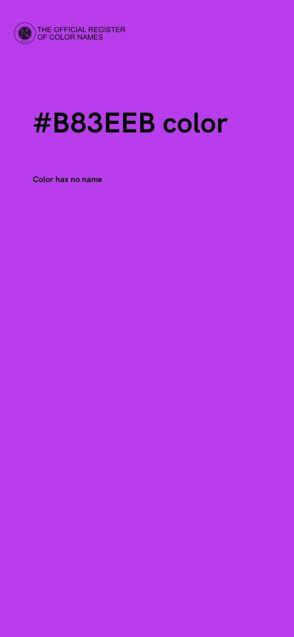#B83EEB color image