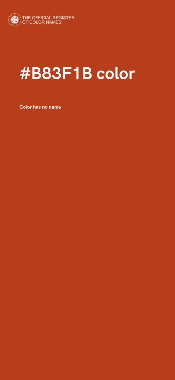 #B83F1B color image
