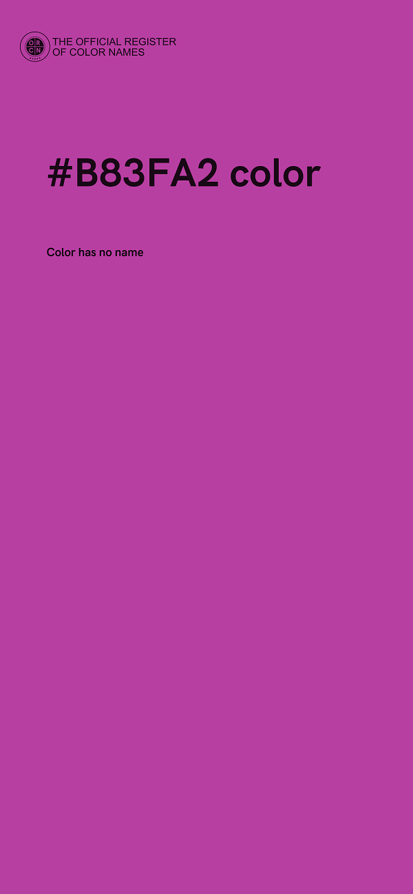 #B83FA2 color image