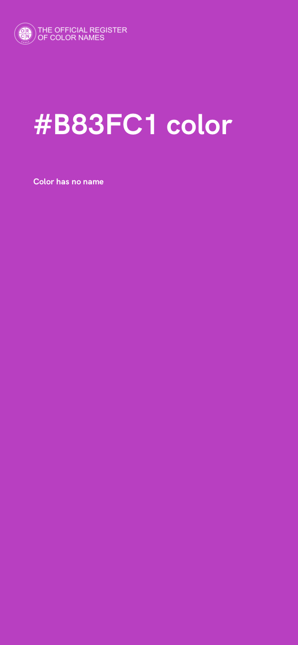 #B83FC1 color image