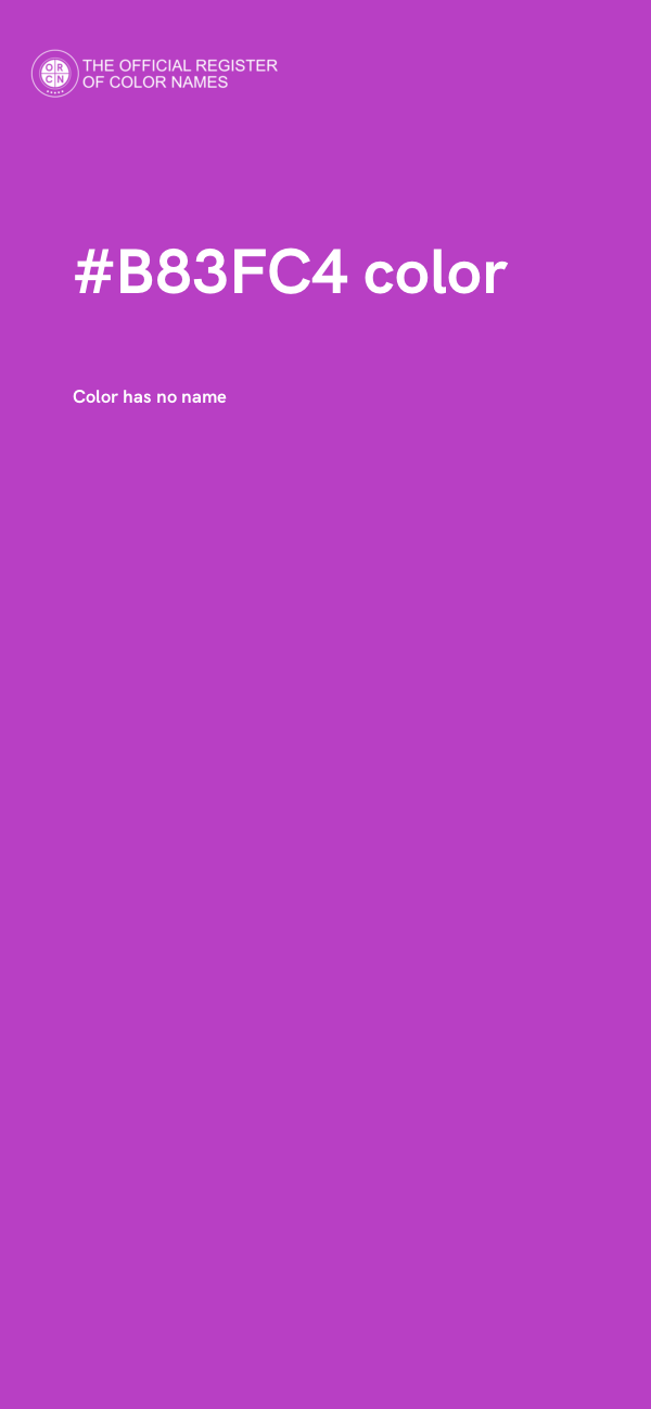 #B83FC4 color image