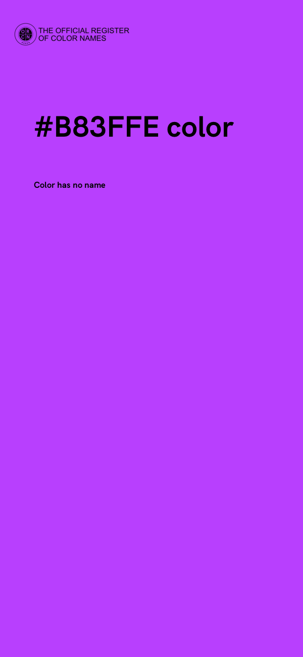 #B83FFE color image