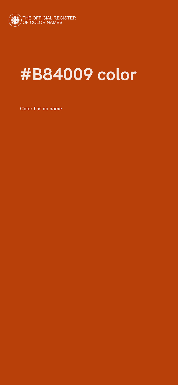 #B84009 color image