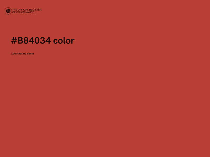 #B84034 color image