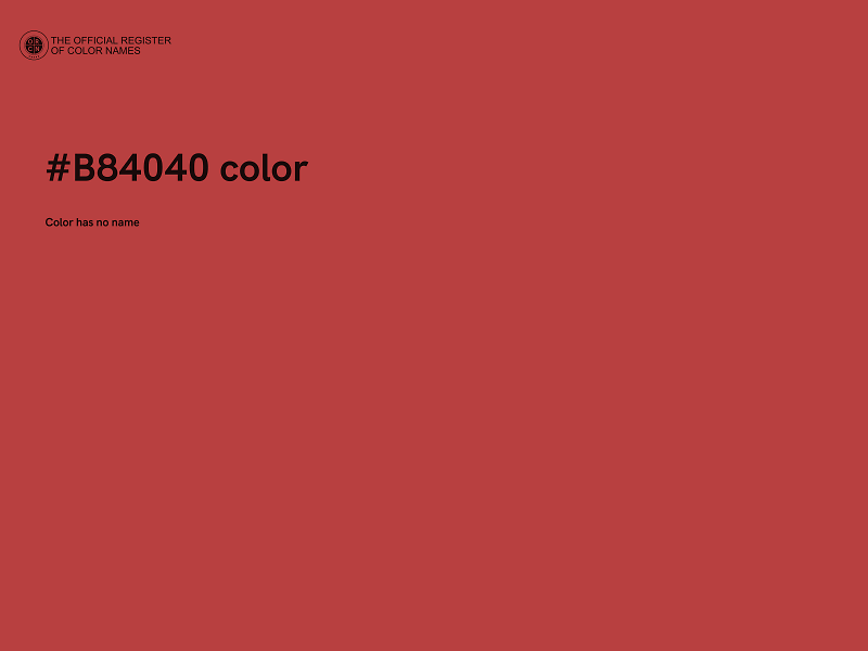 #B84040 color image