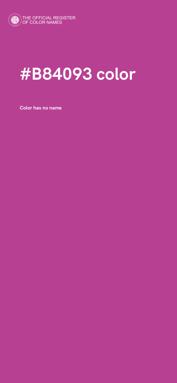 #B84093 color image