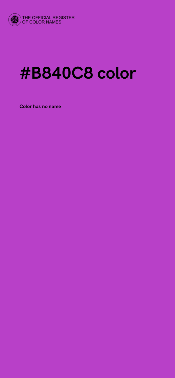 #B840C8 color image