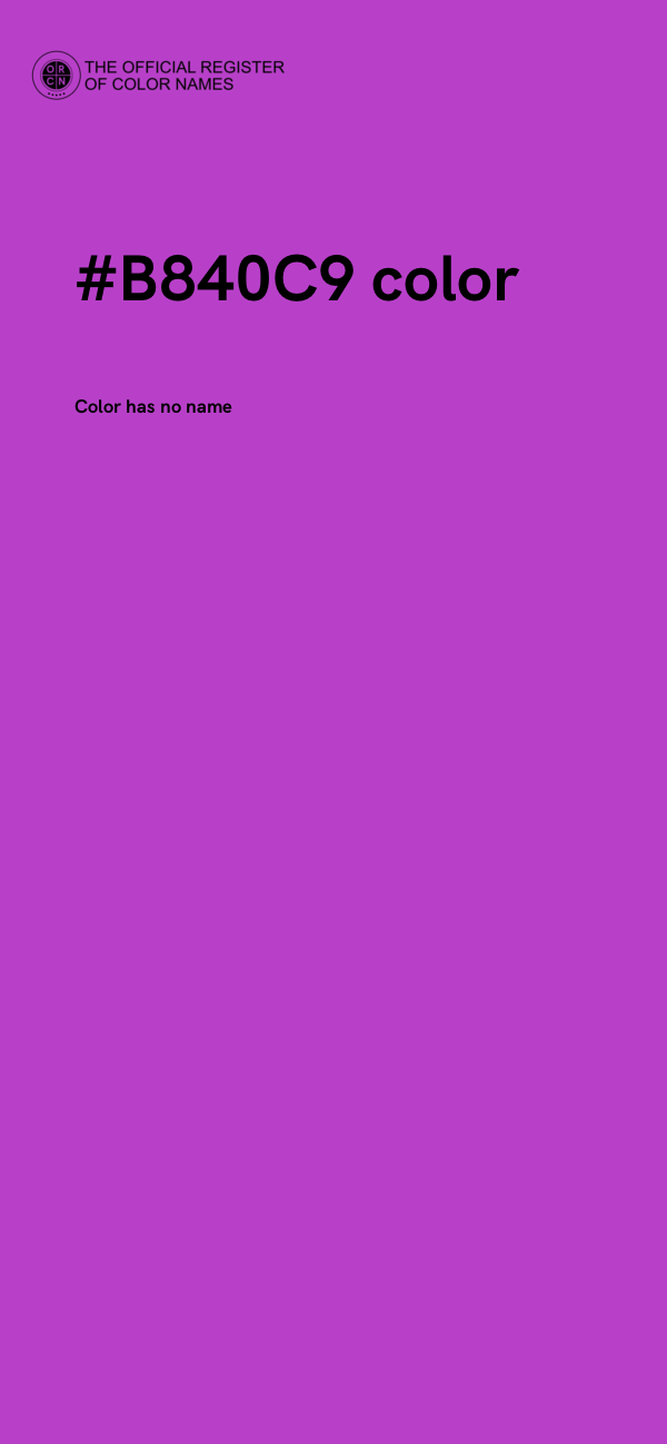#B840C9 color image