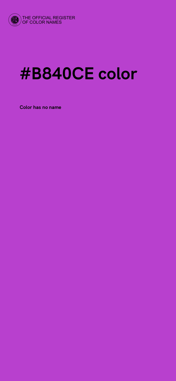#B840CE color image
