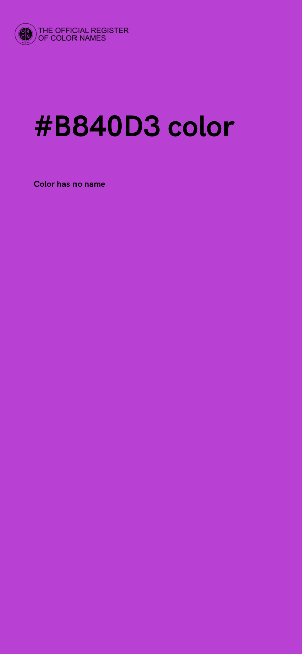 #B840D3 color image