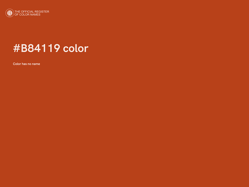 #B84119 color image