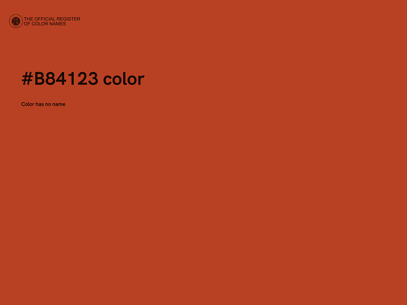 #B84123 color image