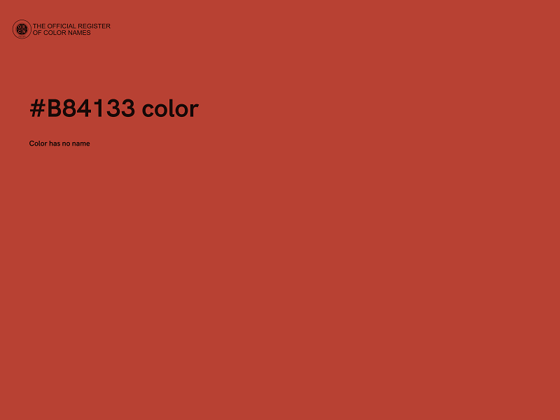 #B84133 color image
