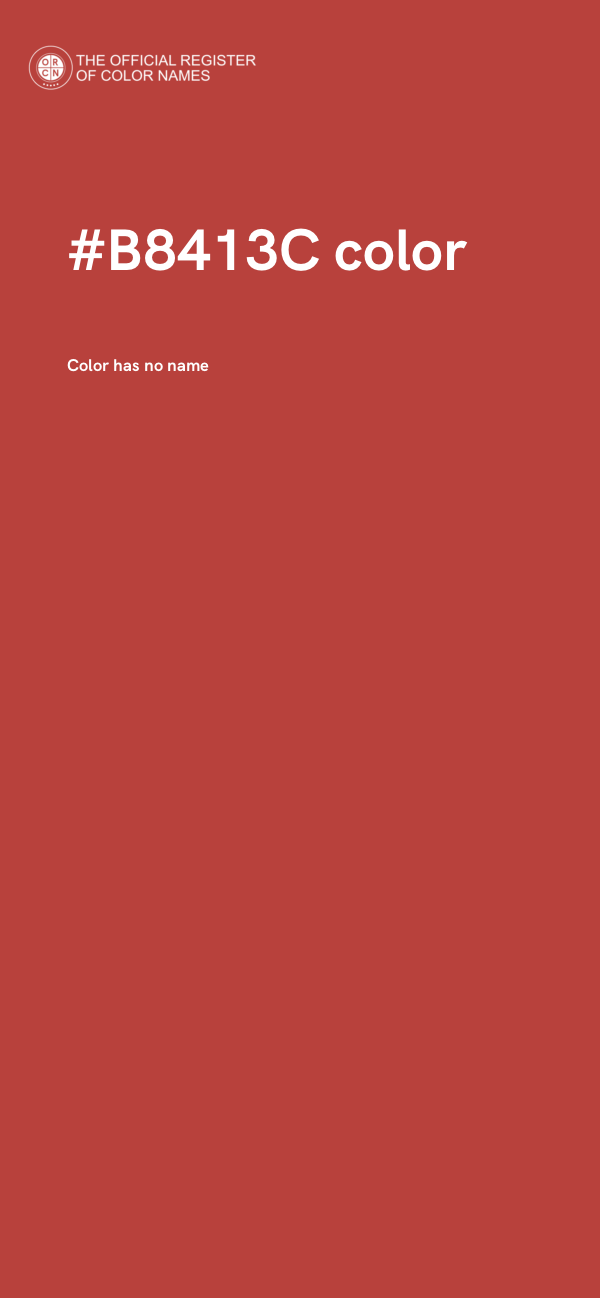#B8413C color image