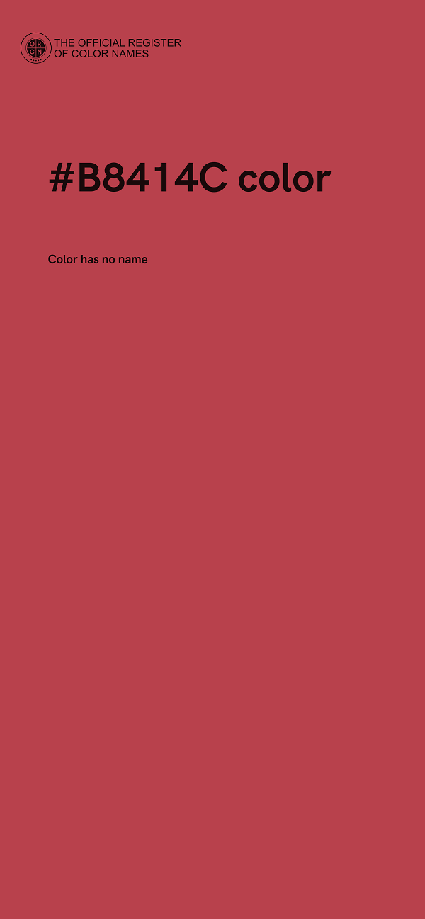 #B8414C color image