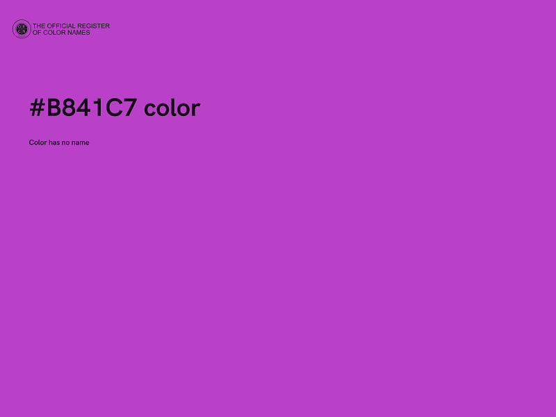 #B841C7 color image