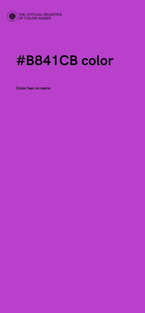 #B841CB color image