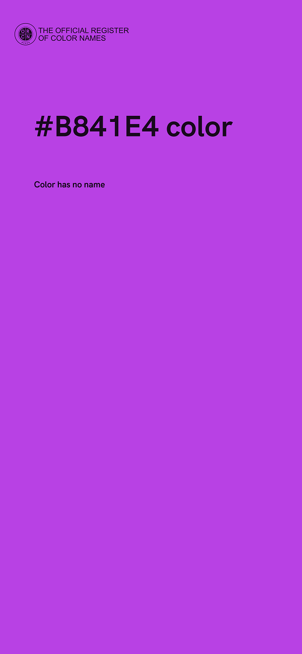 #B841E4 color image