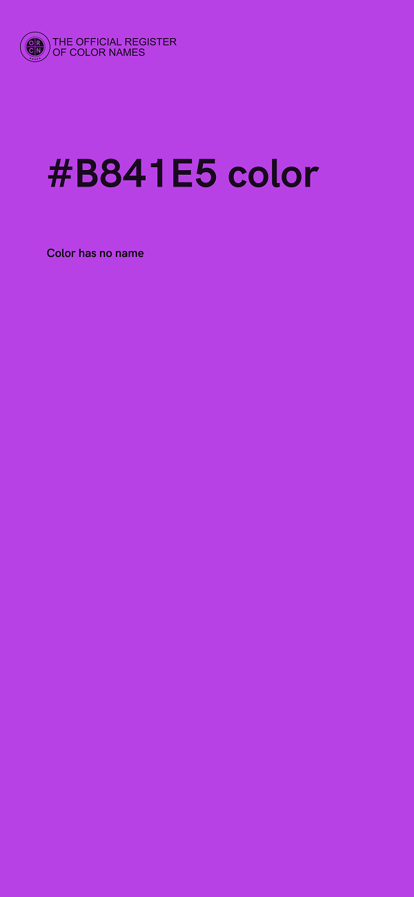 #B841E5 color image
