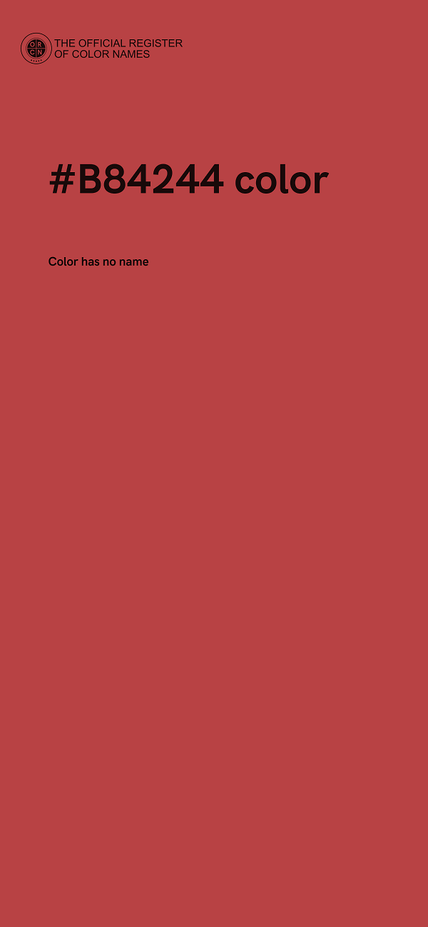 #B84244 color image
