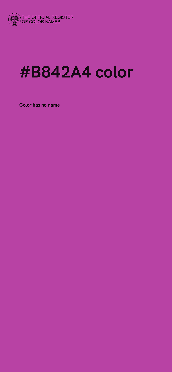 #B842A4 color image