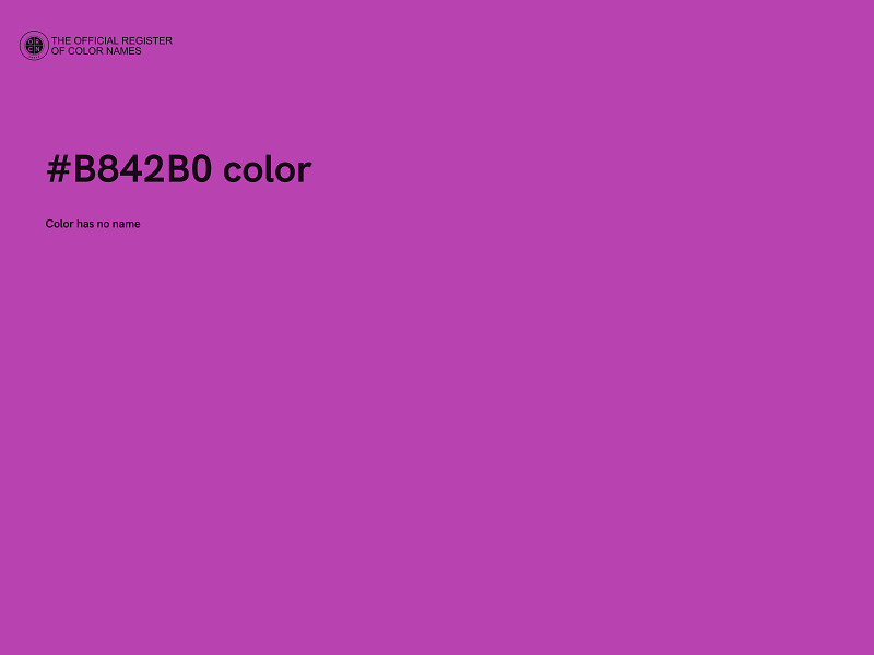 #B842B0 color image