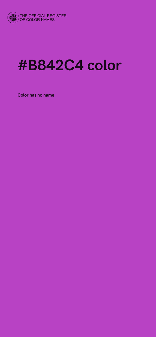 #B842C4 color image