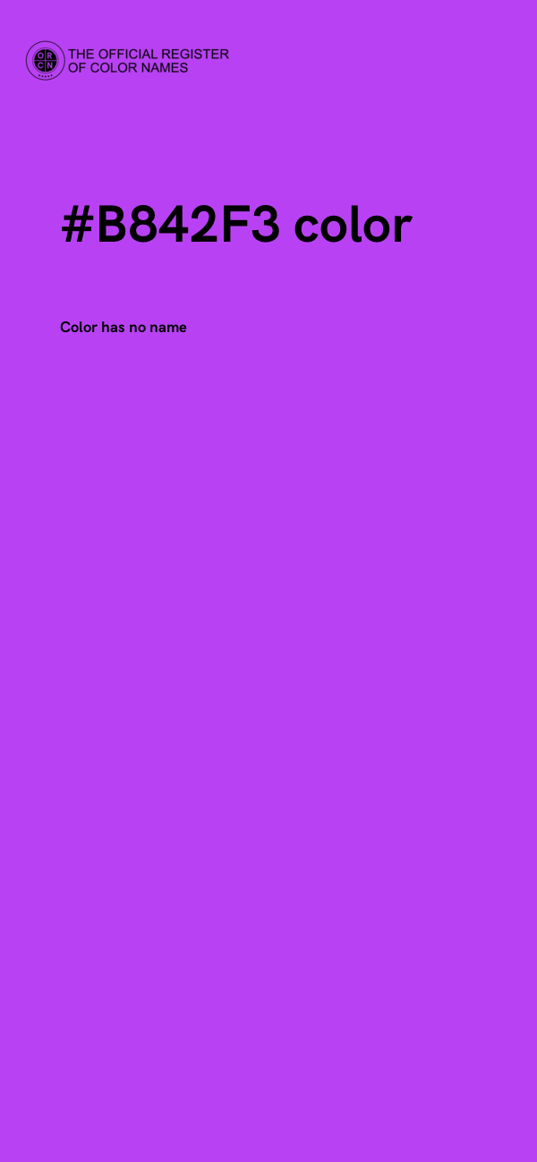 #B842F3 color image