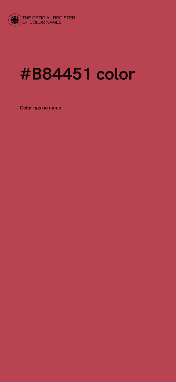 #B84451 color image