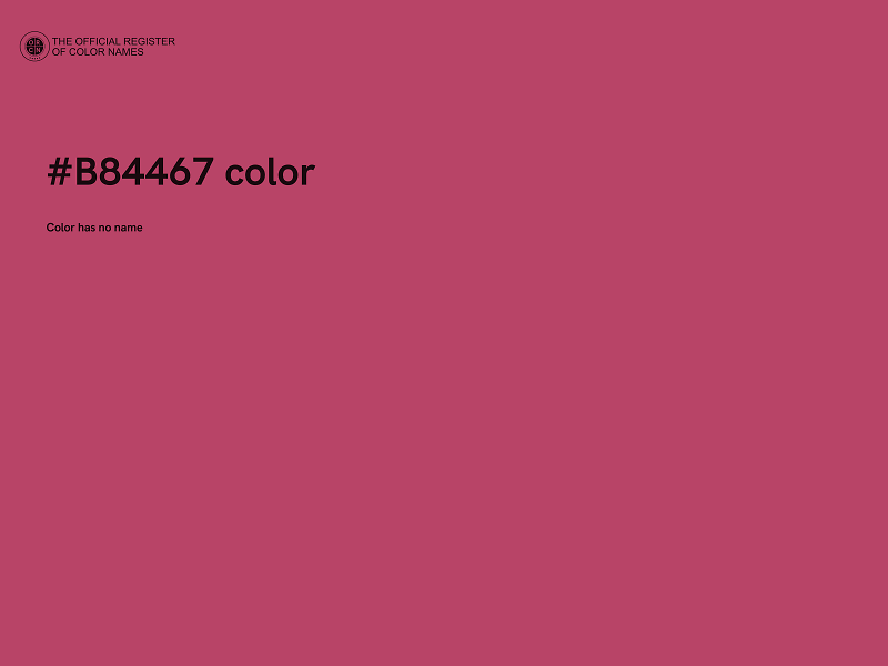 #B84467 color image