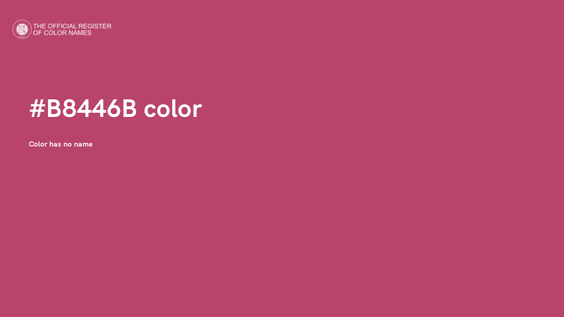 #B8446B color image