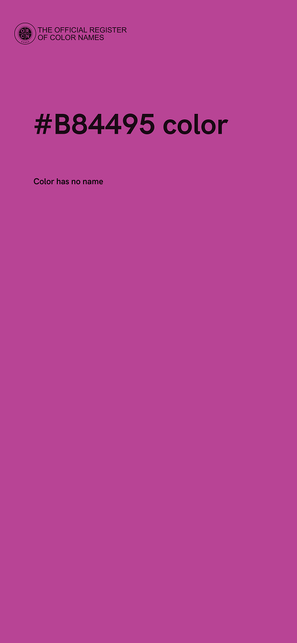 #B84495 color image