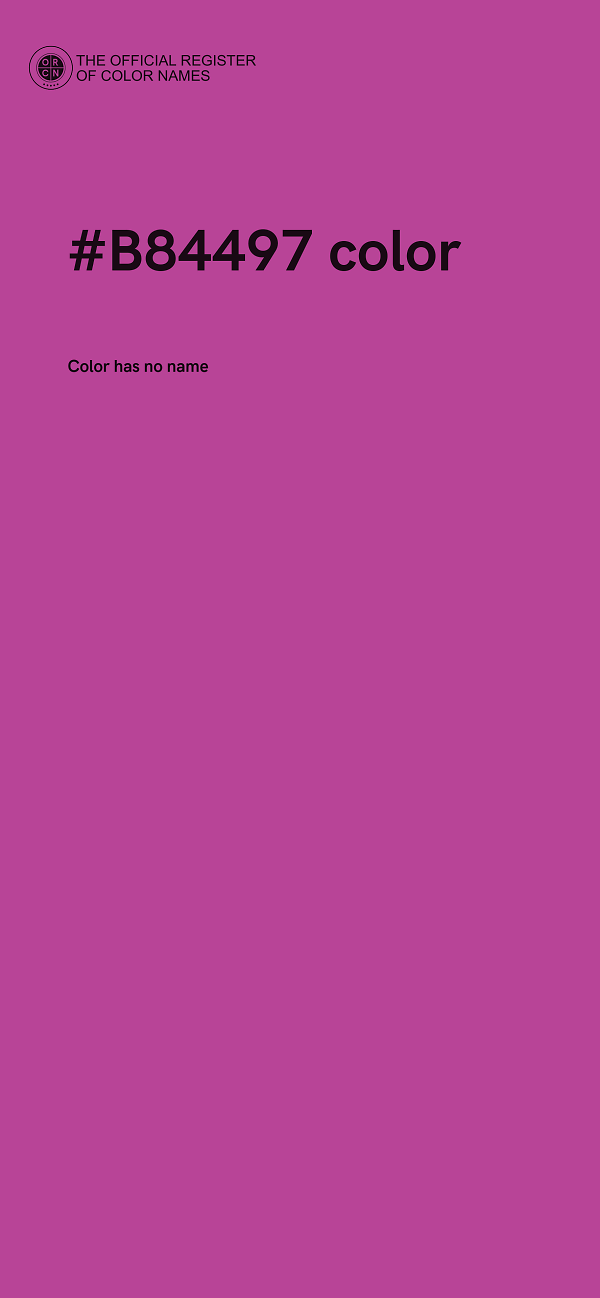 #B84497 color image