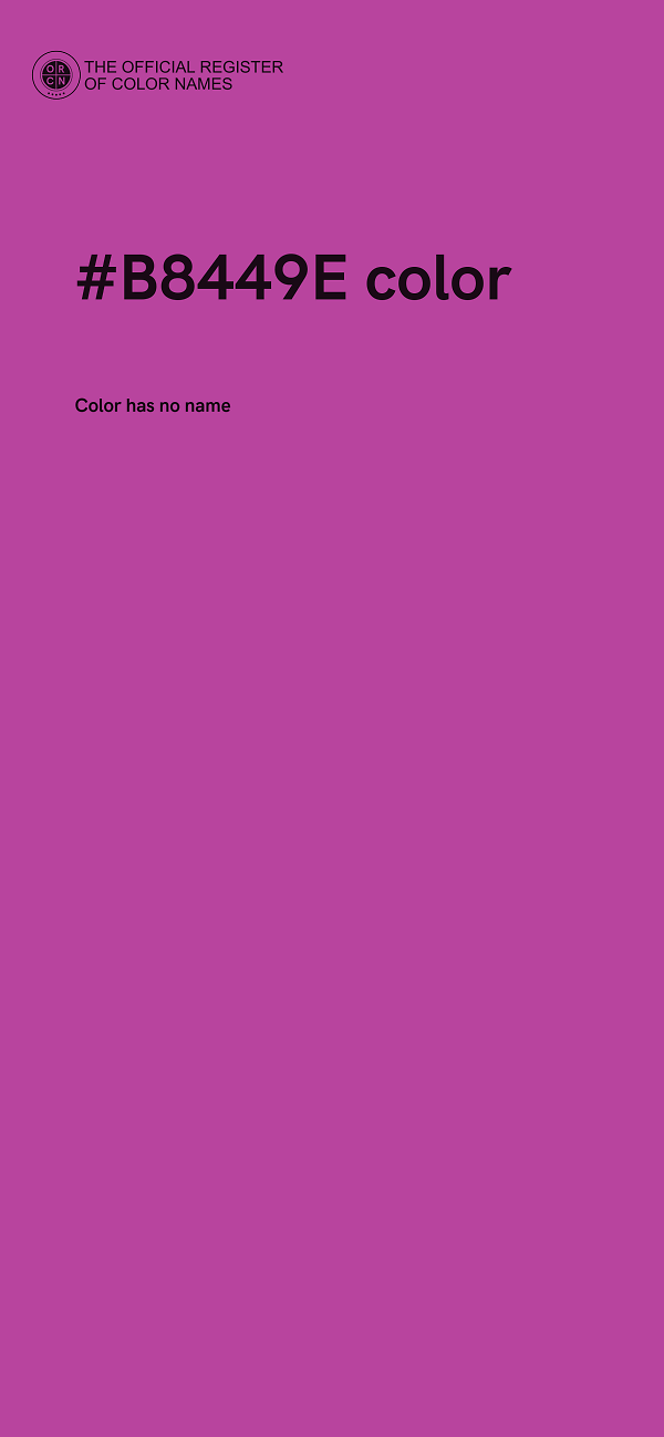 #B8449E color image