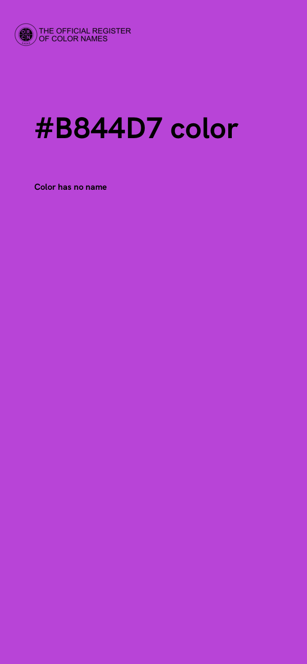 #B844D7 color image