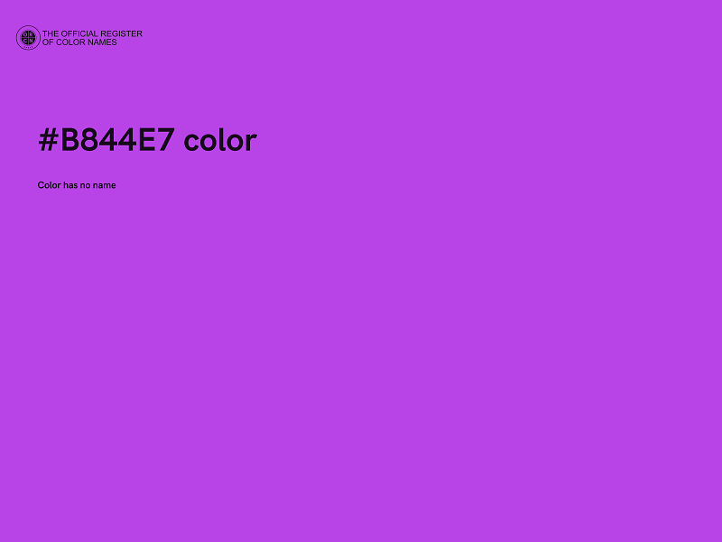 #B844E7 color image