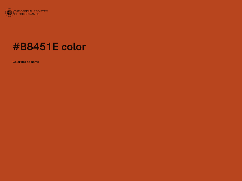 #B8451E color image