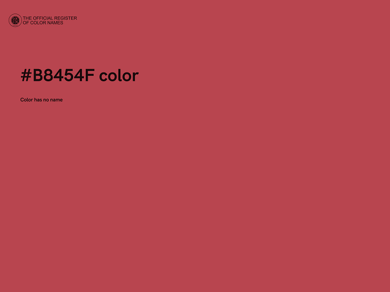 #B8454F color image