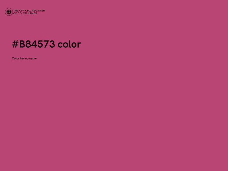 #B84573 color image