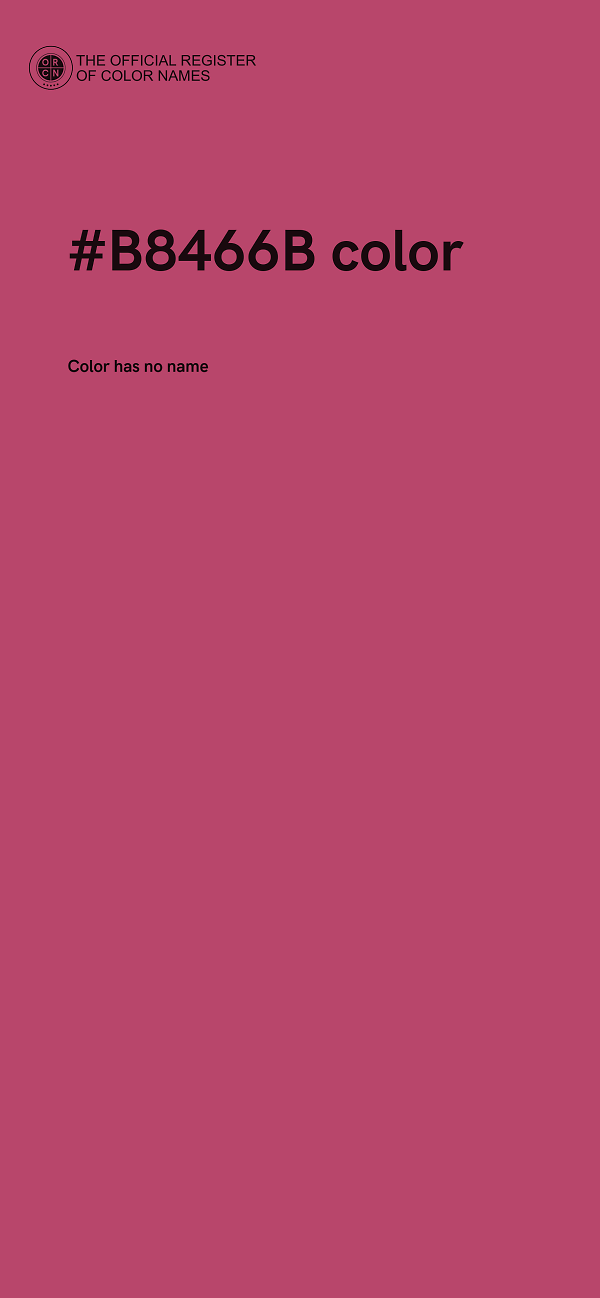 #B8466B color image