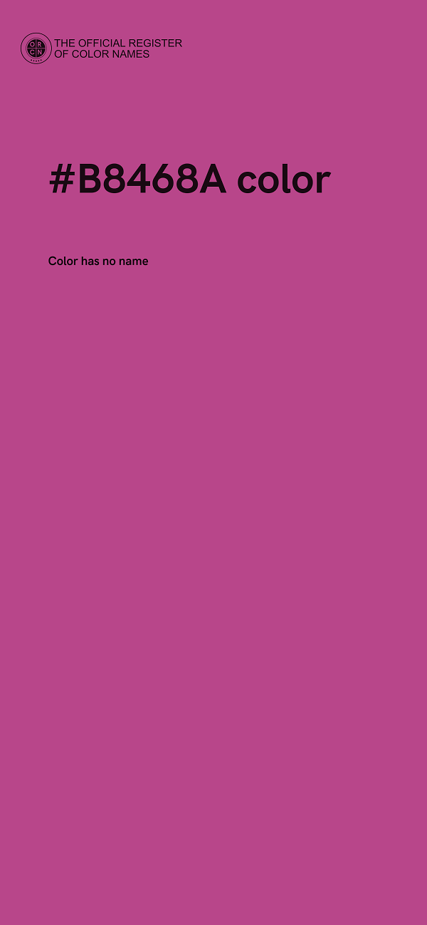 #B8468A color image