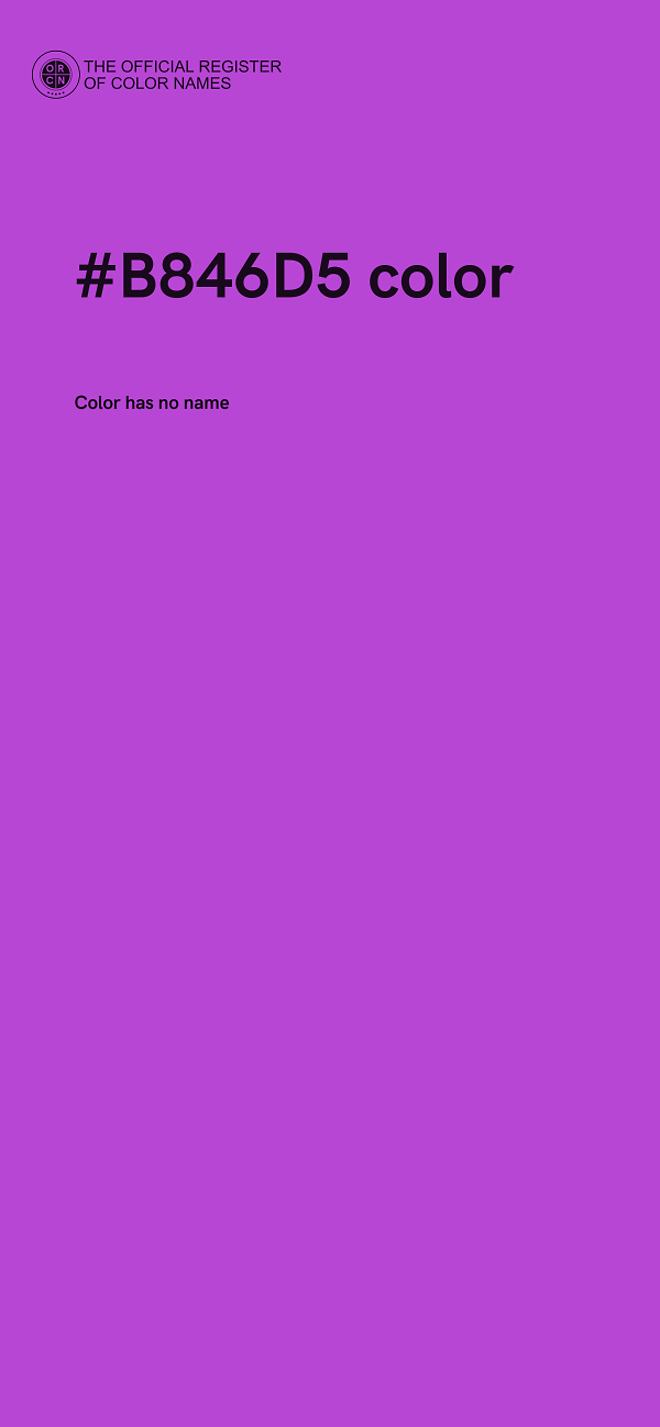 #B846D5 color image