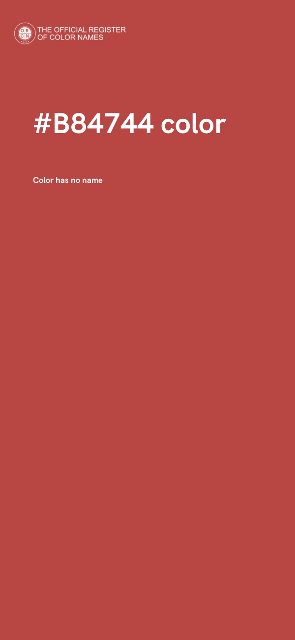 #B84744 color image