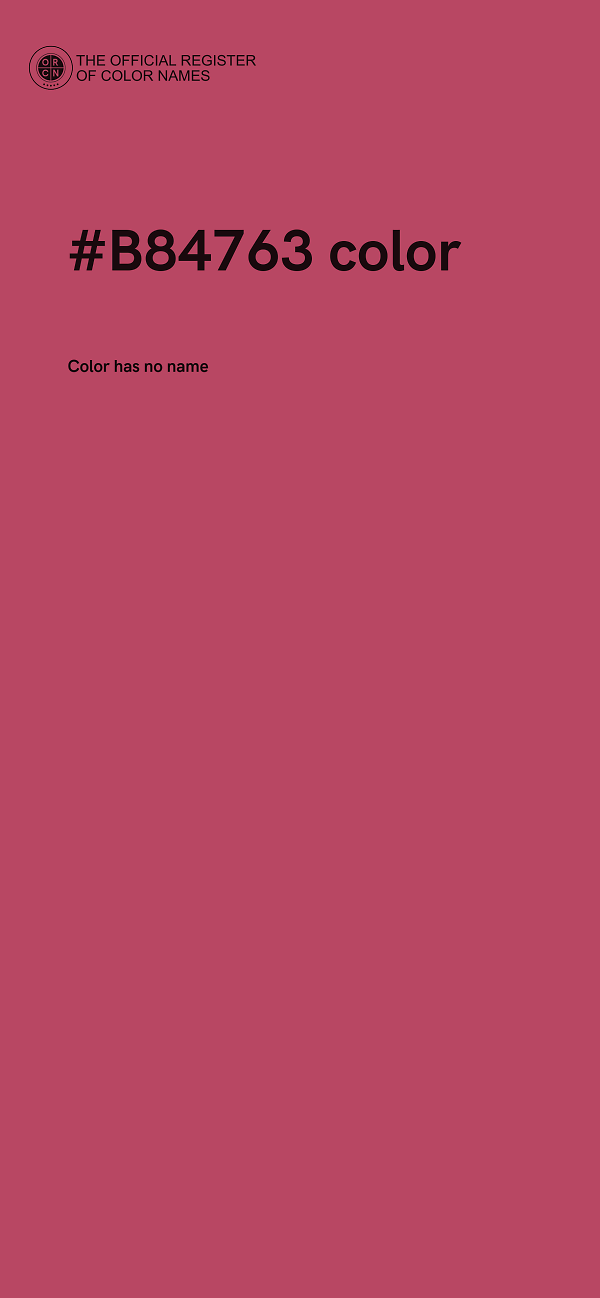 #B84763 color image