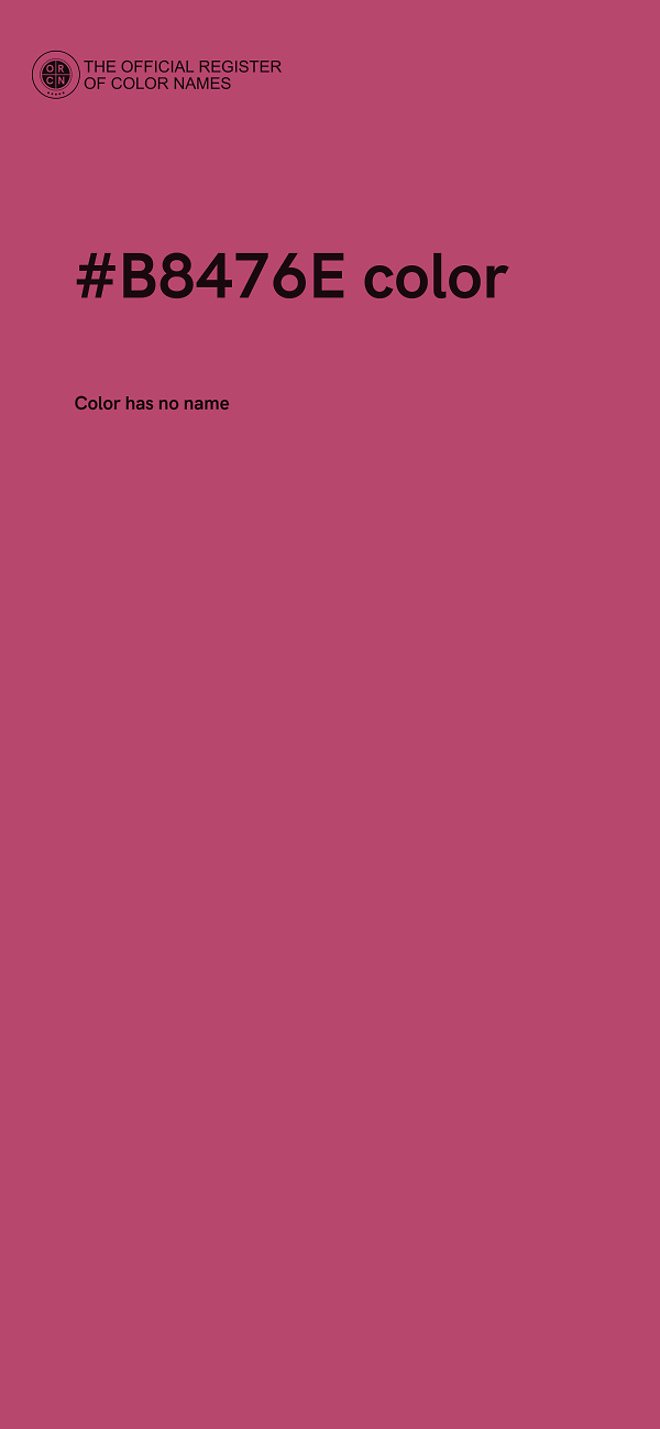 #B8476E color image